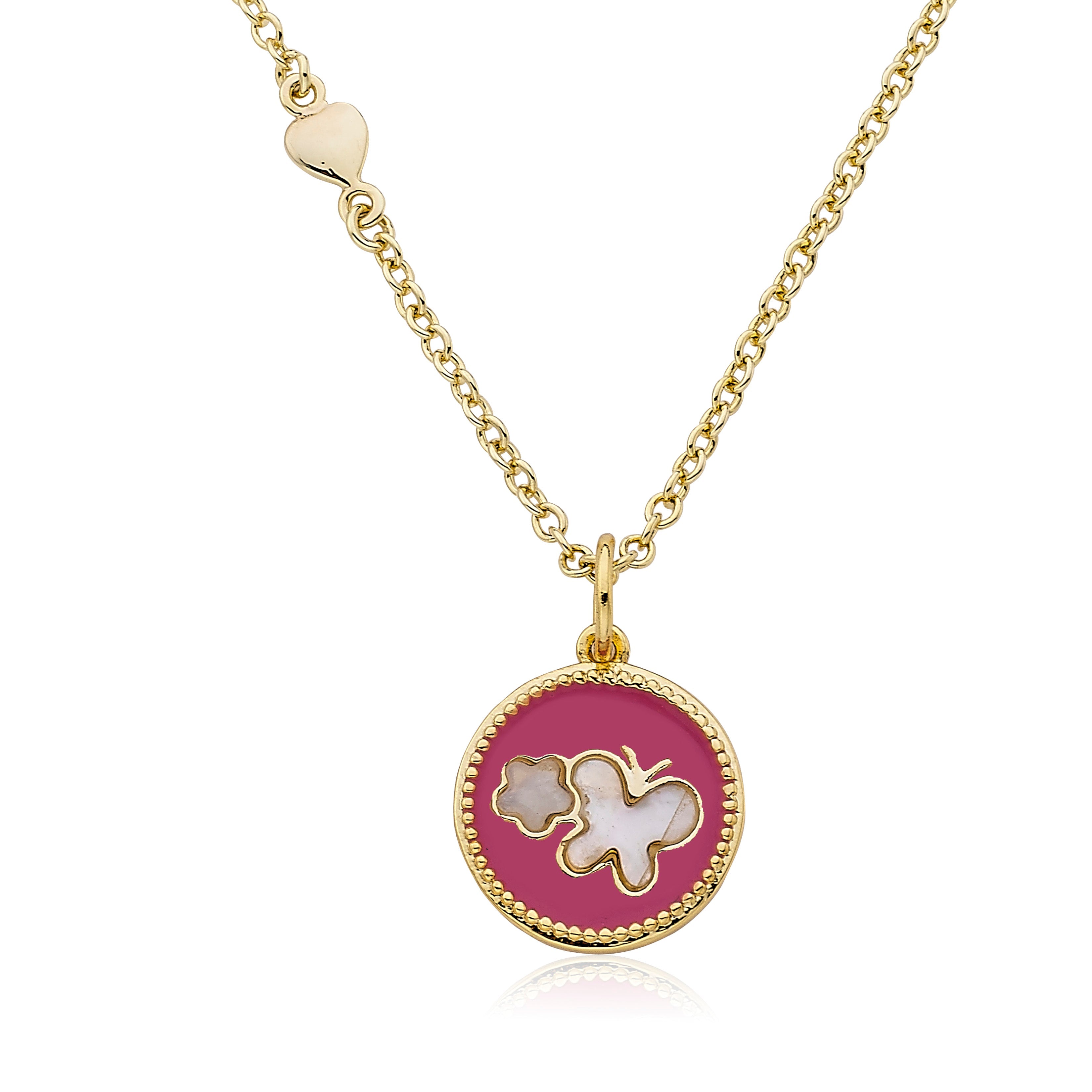Enamel Butterfly Necklace