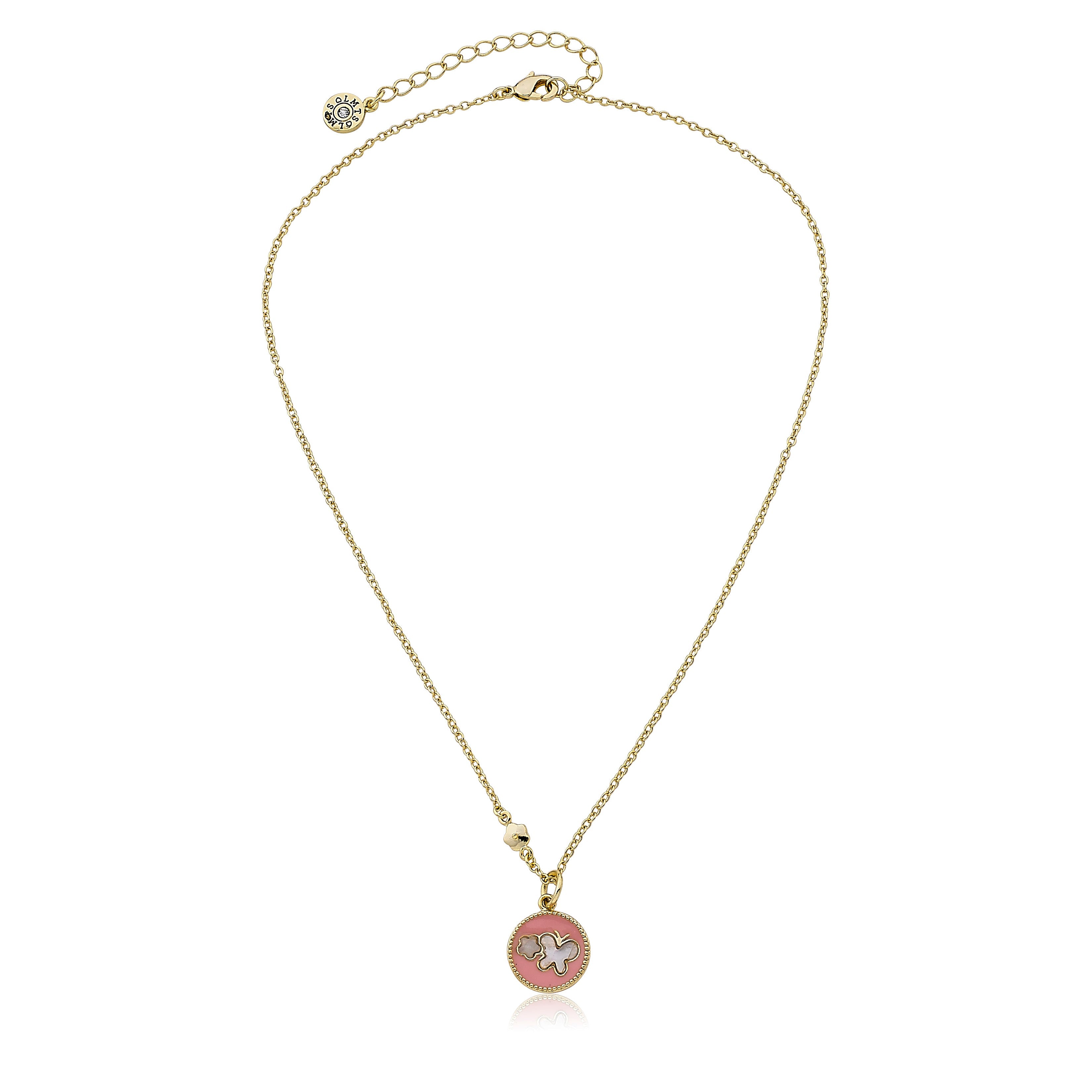 Enamel Butterfly Necklace