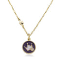 Enamel Crown Necklace