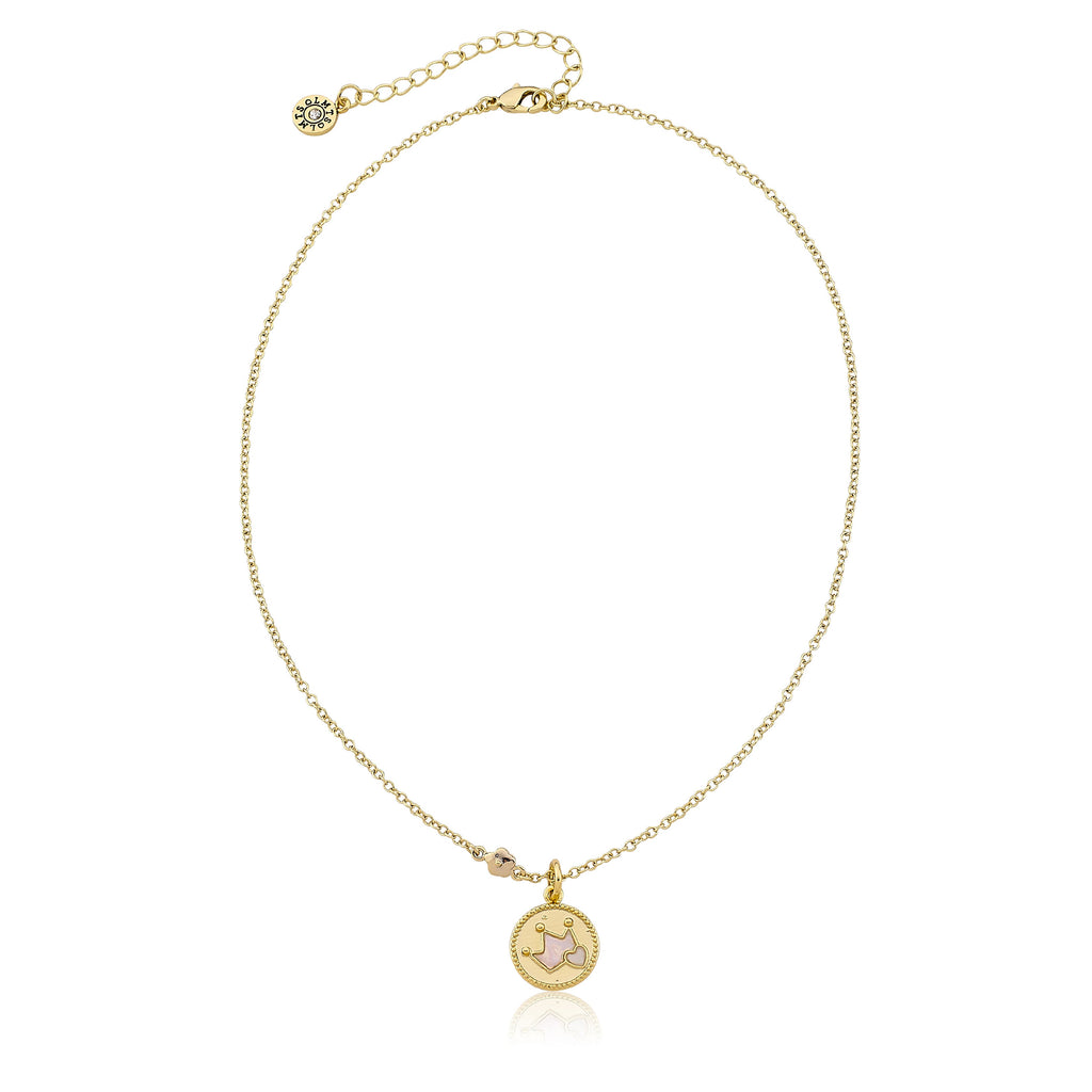 Gold Crown Necklace