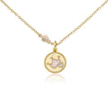 Gold Crown Necklace