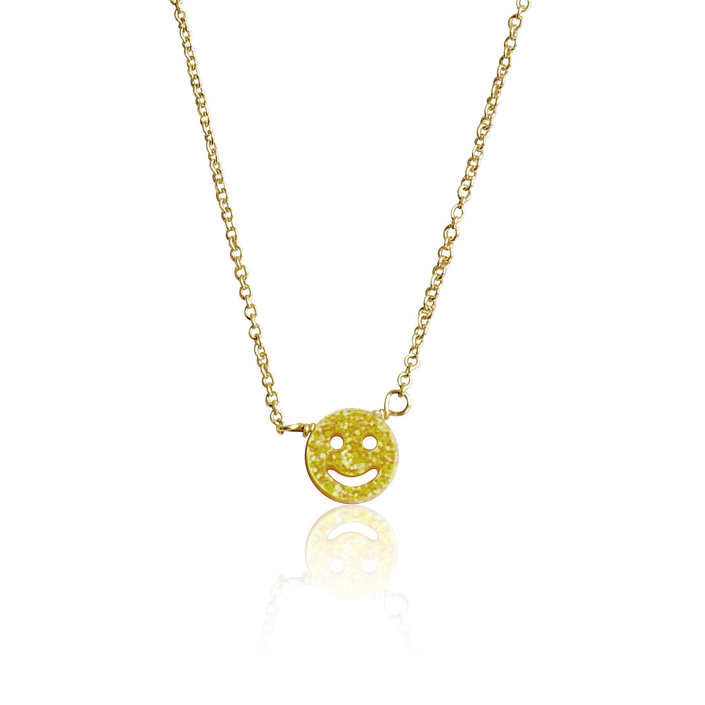 Glitter Girl Opal Smile Necklace