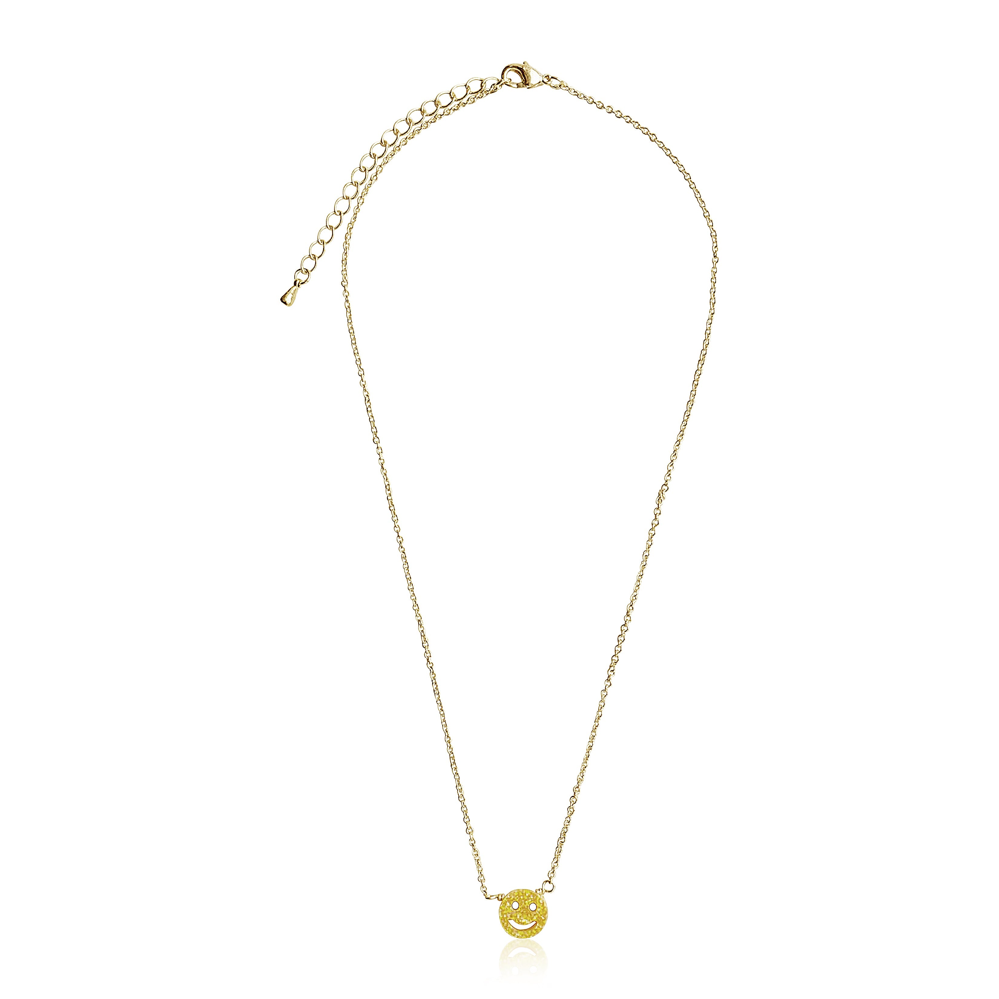 Glitter Girl Opal Smile Necklace