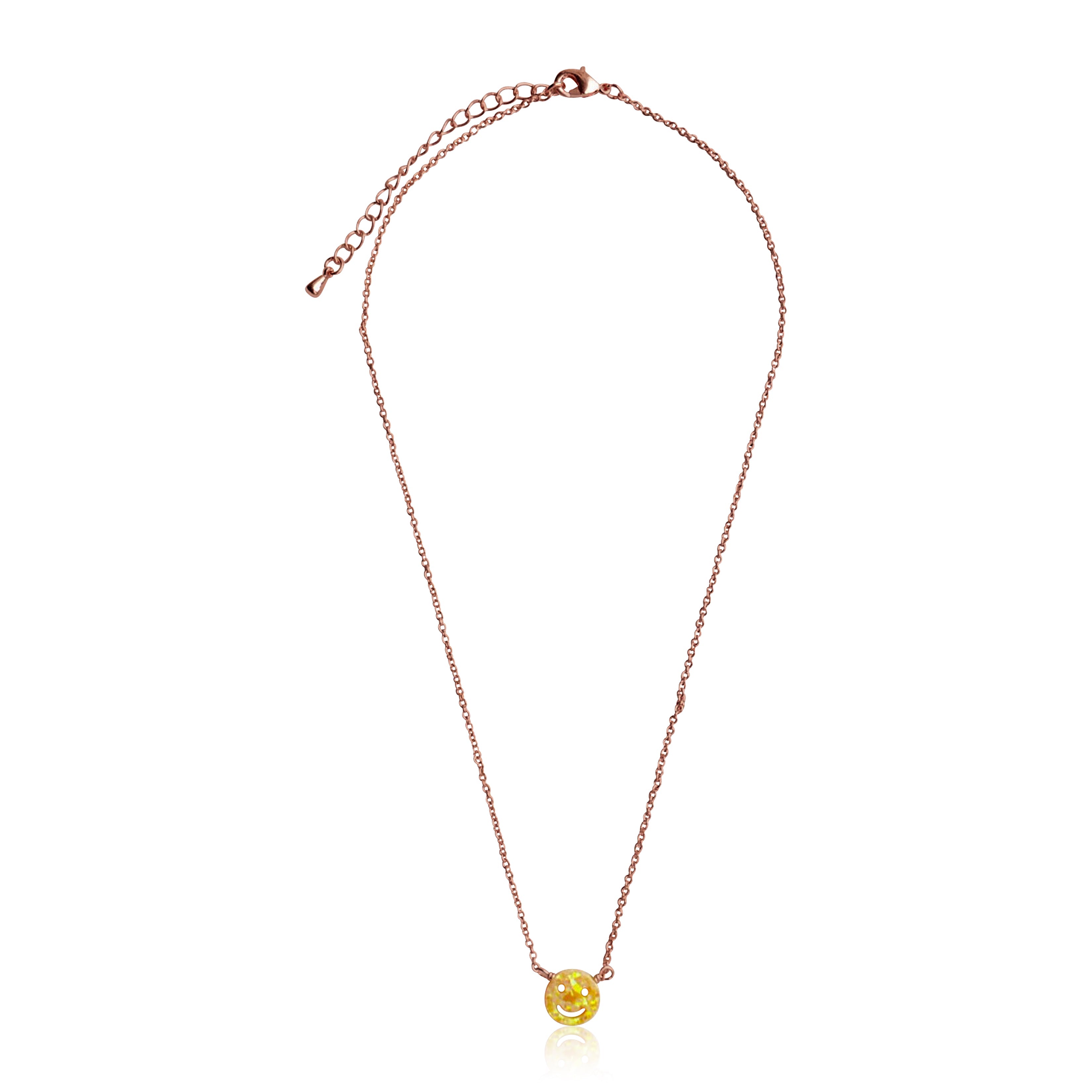Glitter Girl Opal Smile Necklace