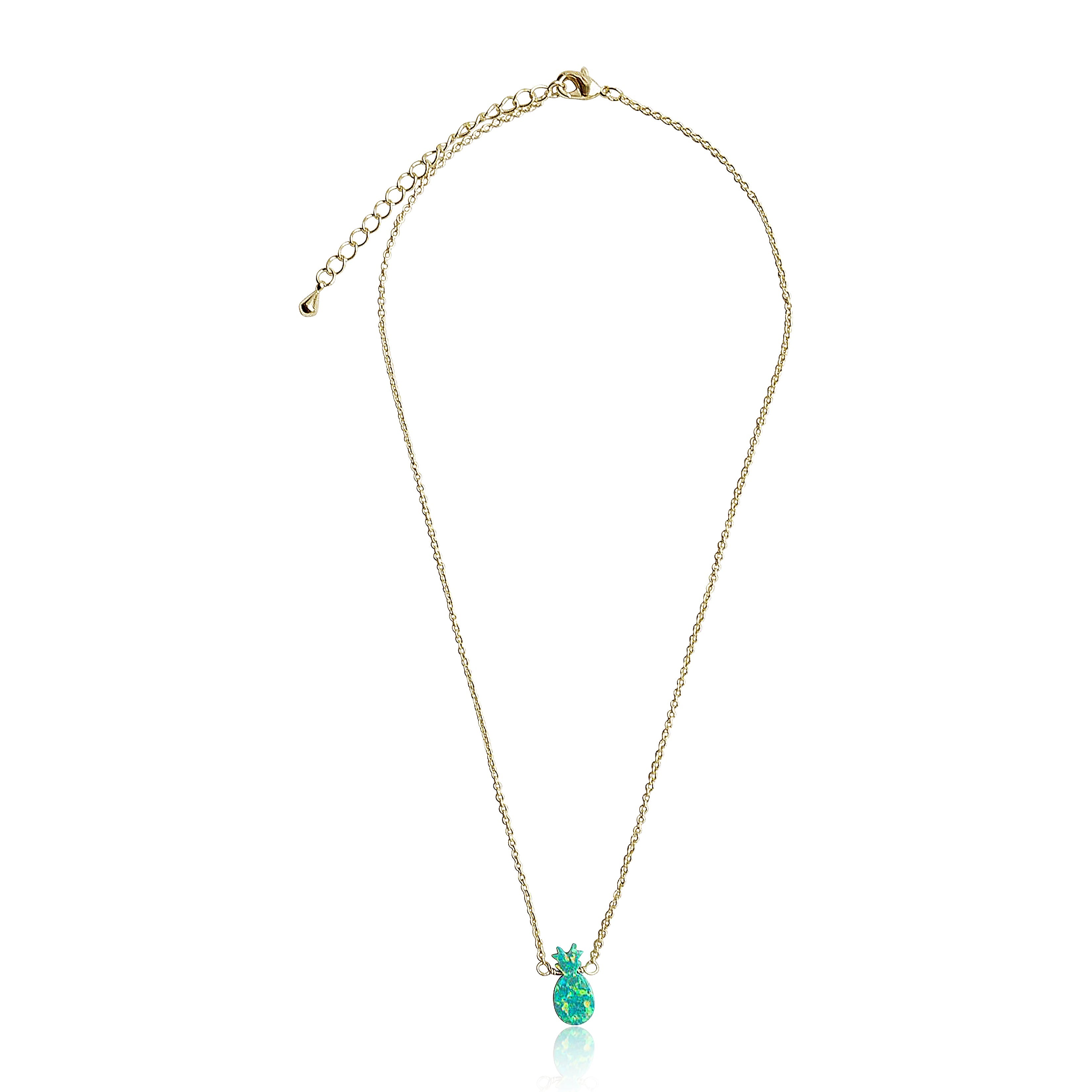 Glitter Girl Pineapple Necklace