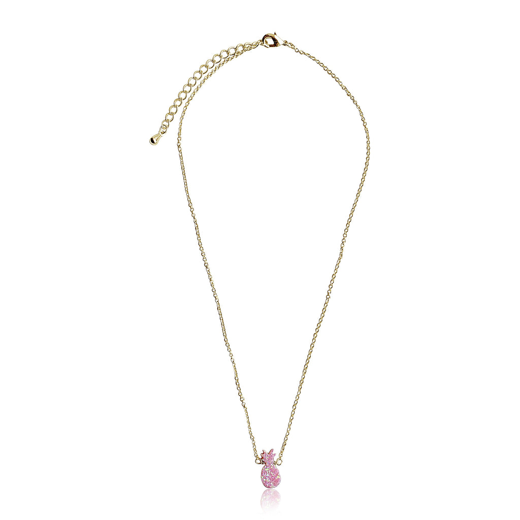 Glitter Girl Pineapple Necklace
