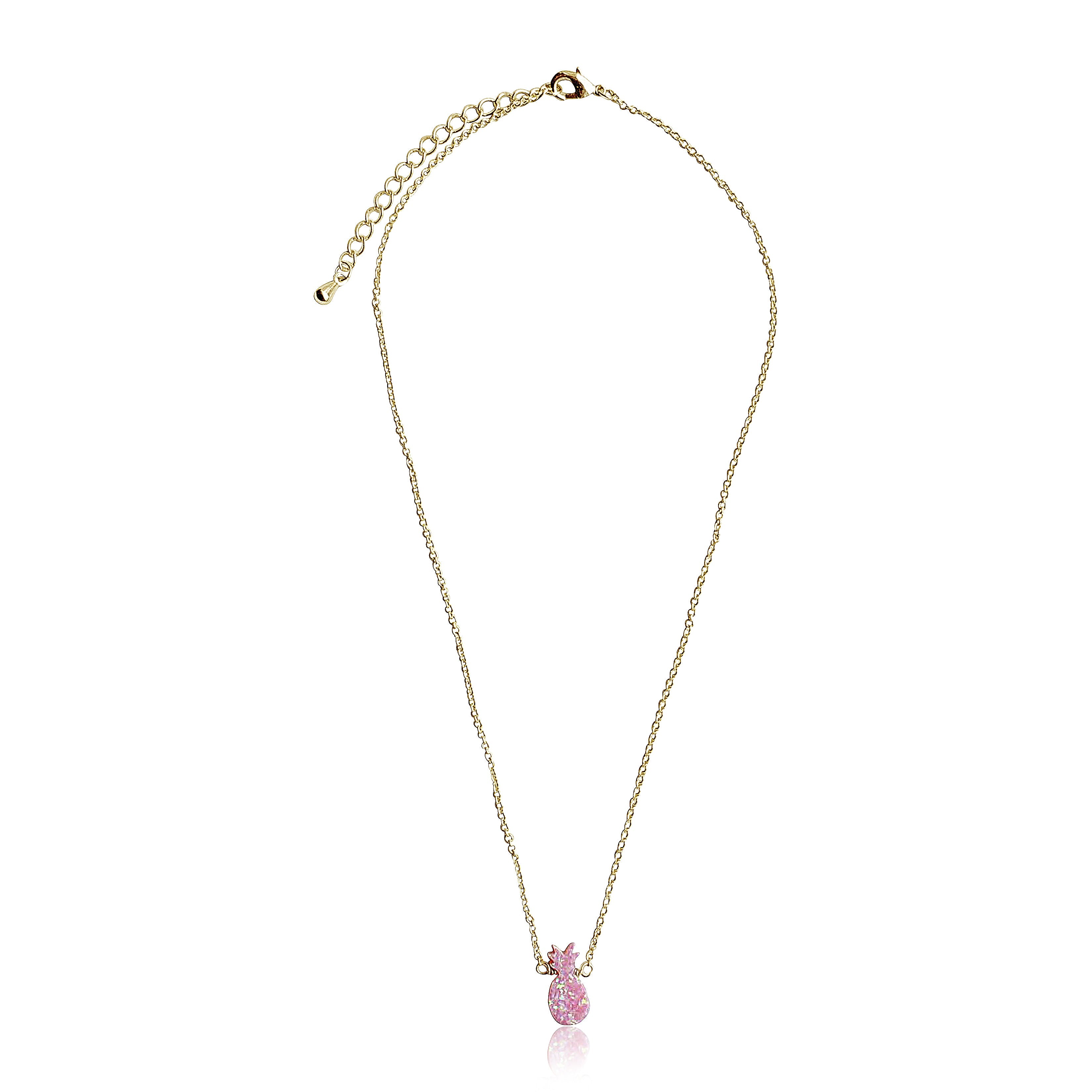 Glitter Girl Pineapple Necklace