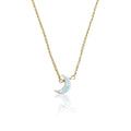 Glitter Girl Moon Necklace