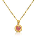 Enamel Heart Necklace