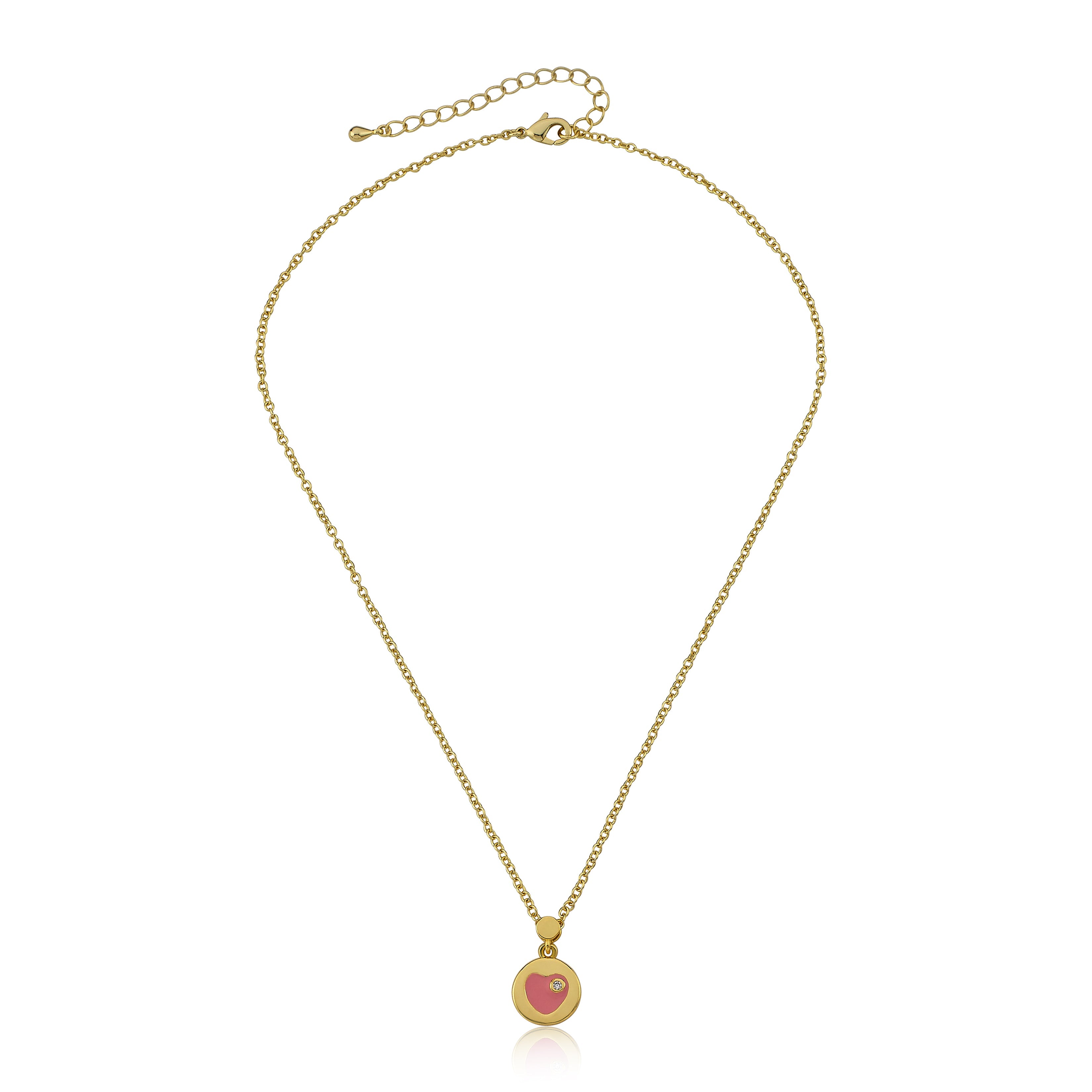 Enamel Heart Necklace