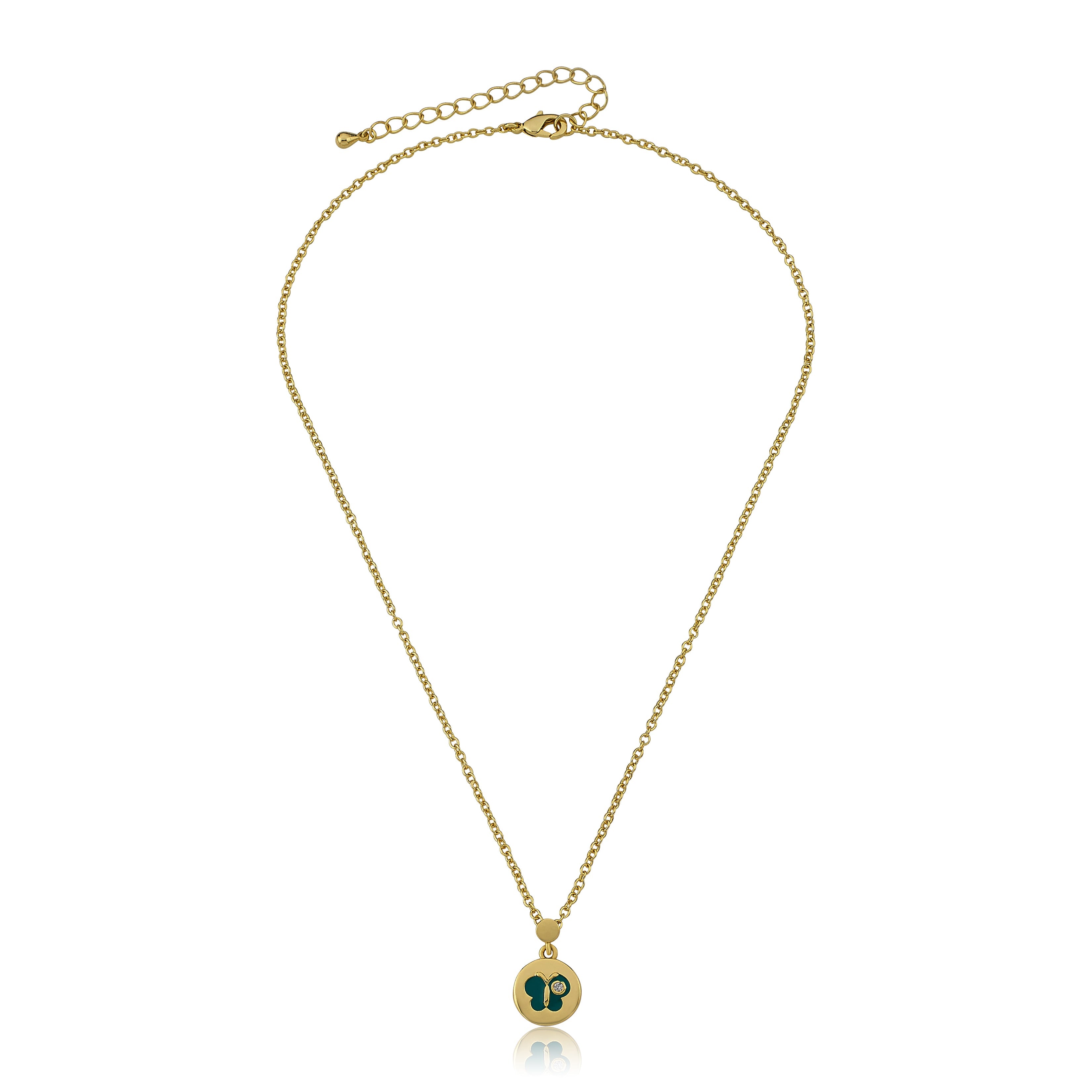 Enamel Butterfly Necklace