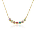 Rainbow Bezel Necklace