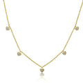CZ Hearts Dangle Necklace