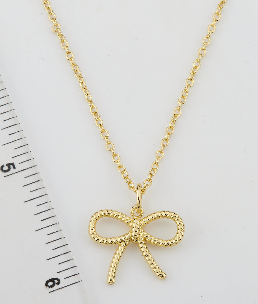 Rope Bow Necklace
