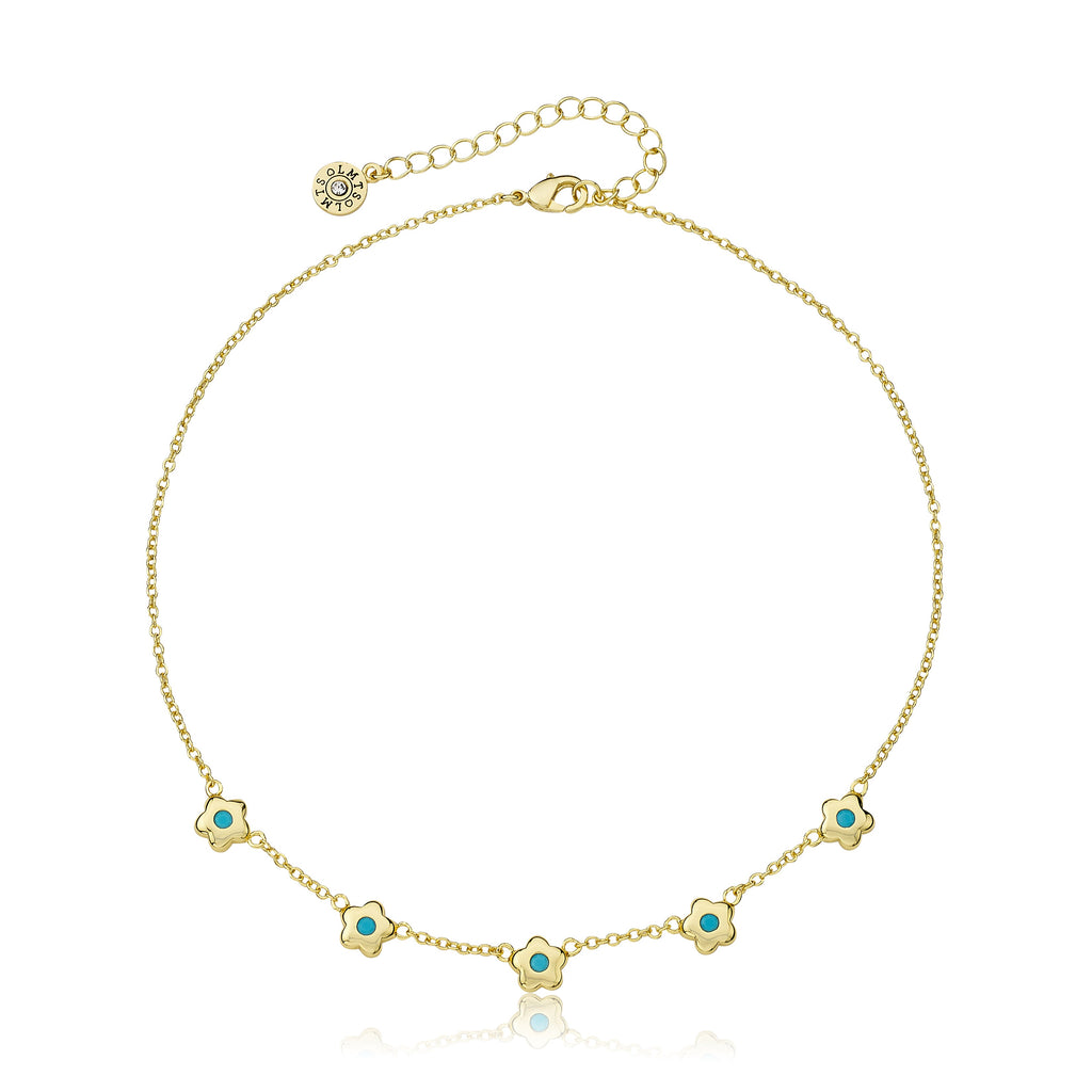 Flower Necklace with CZs