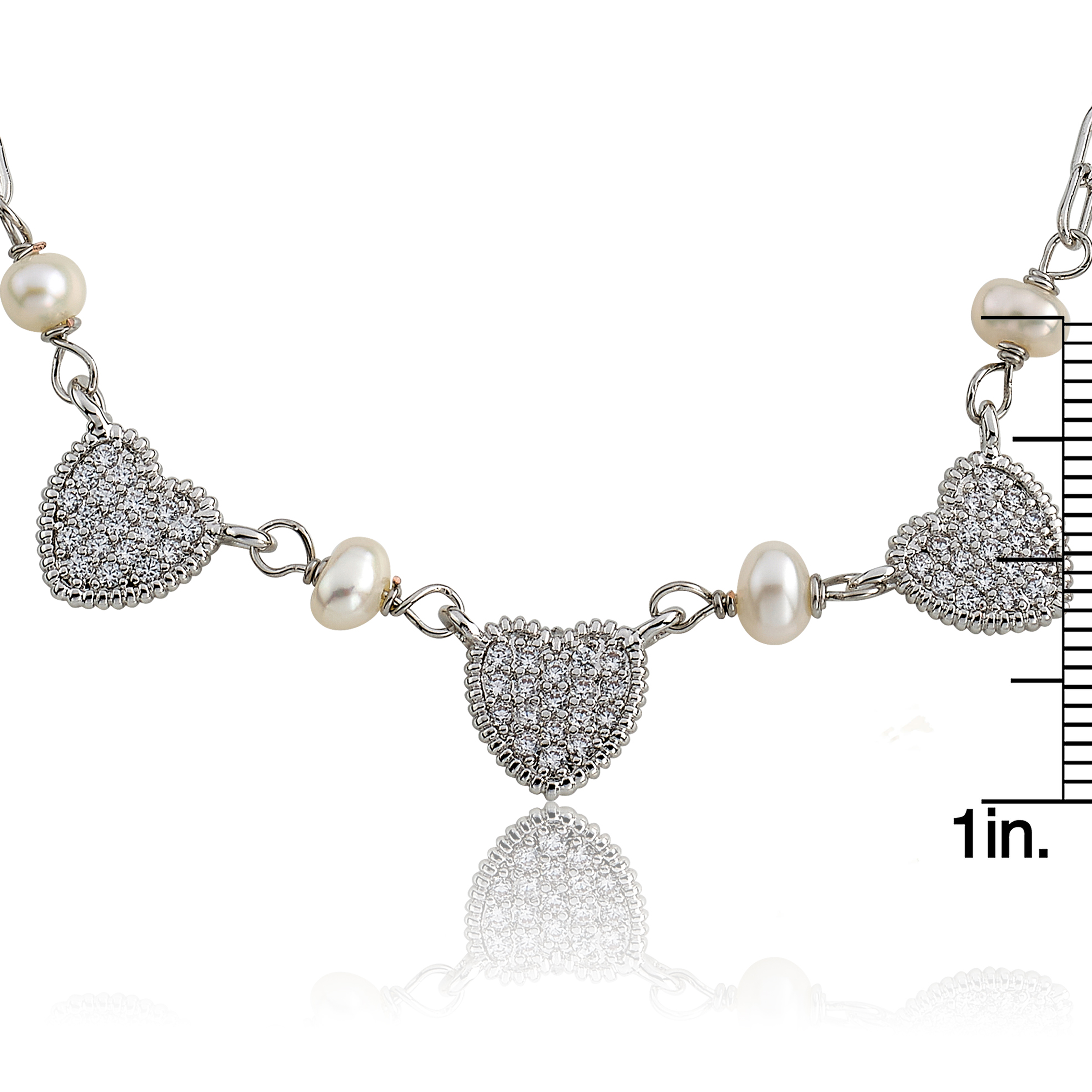 Micro Pave Heart Necklace