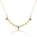 Bead & Disc Dangles Butterflies Necklace