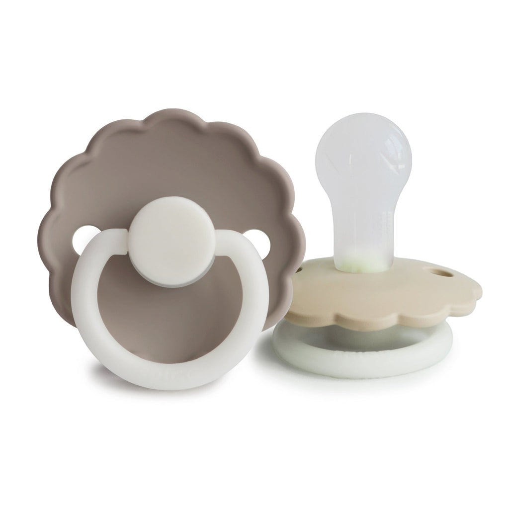 FRIGG Daisy Night Silicone Pacifier 2-Pack
