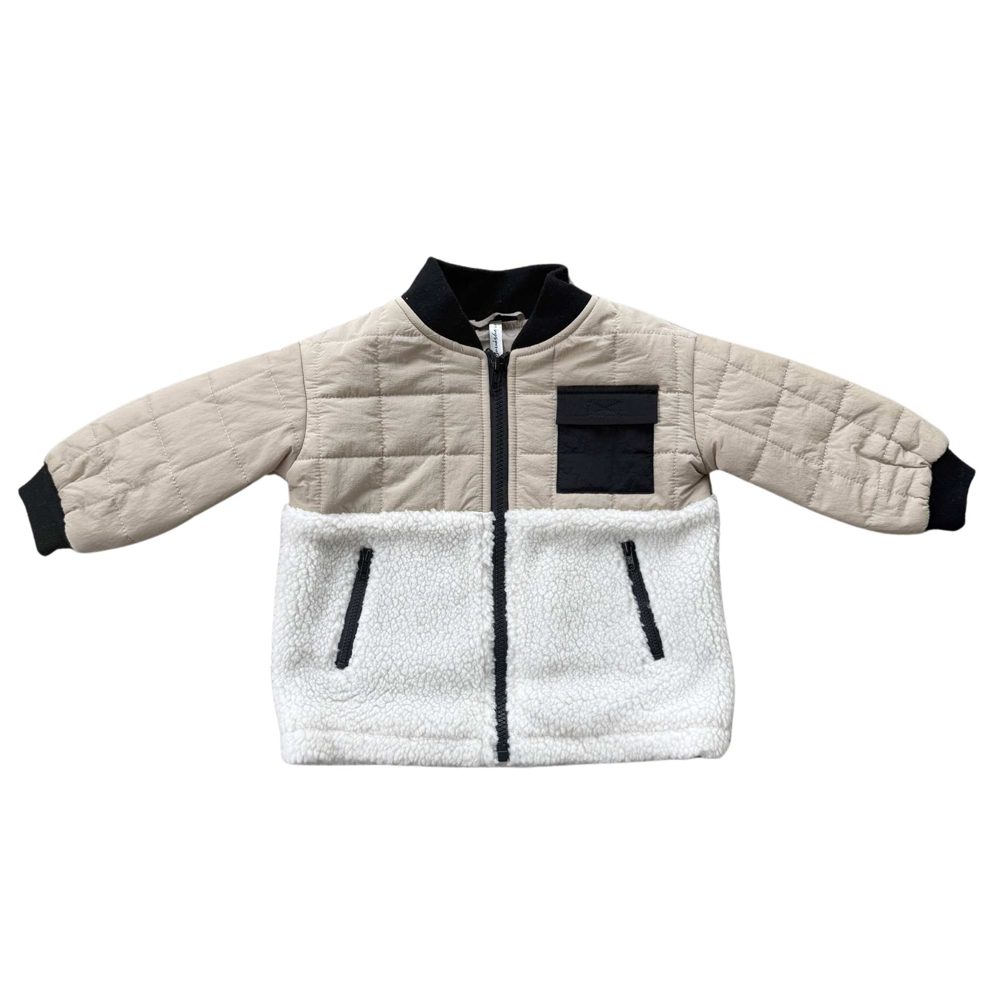 Quilted Sherpa Jacket