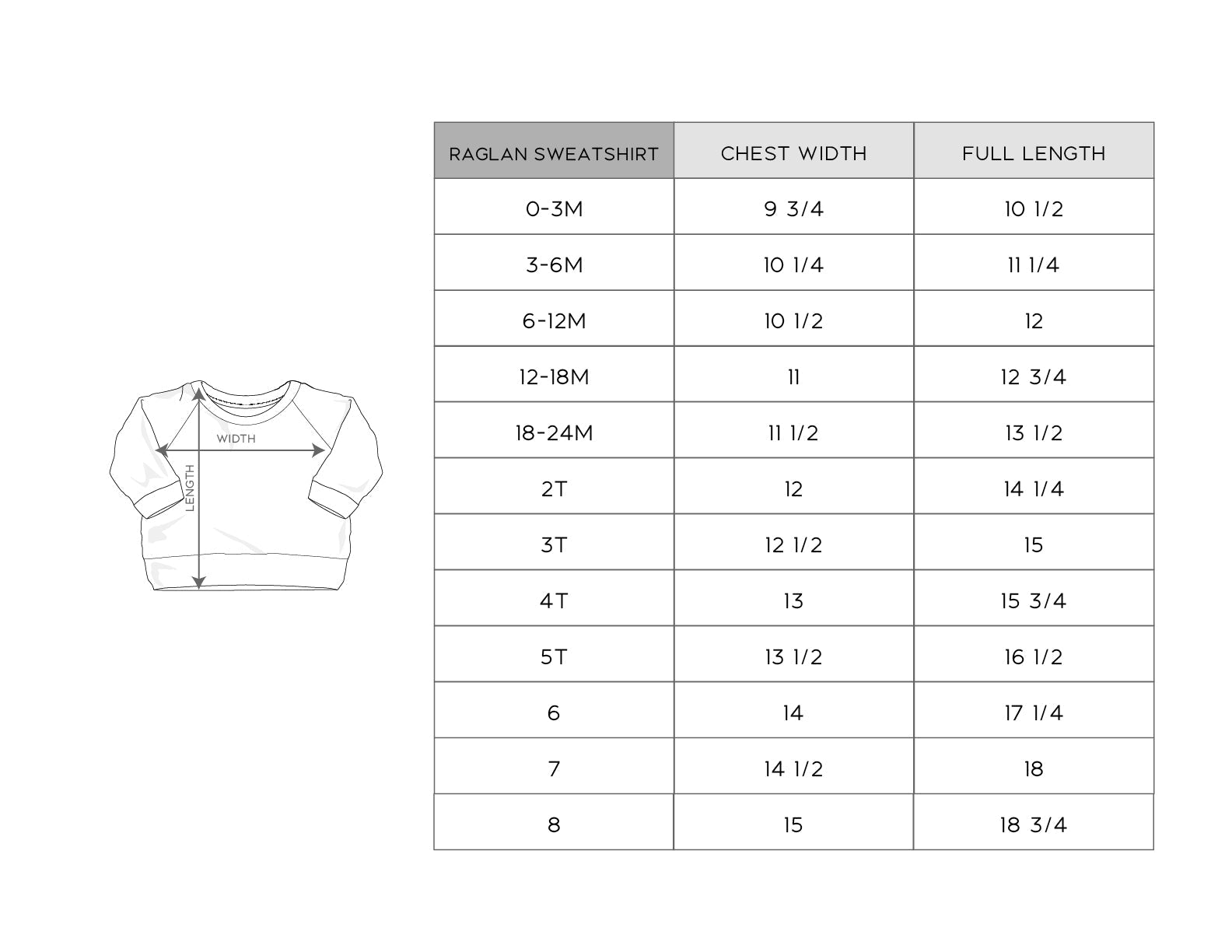Girl's Raglan Sweatshirt