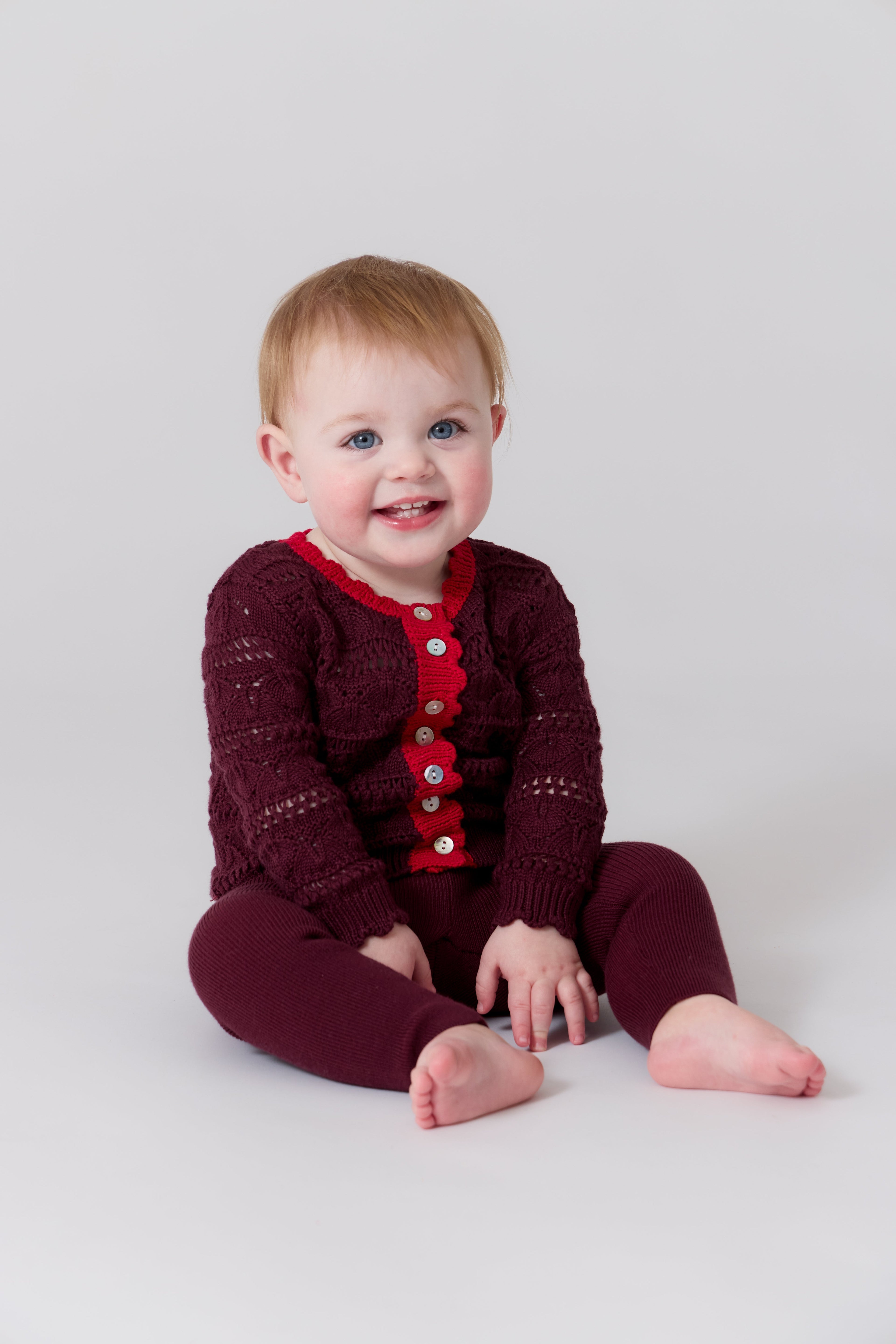 Cynthia Knit Set - Cranberry
