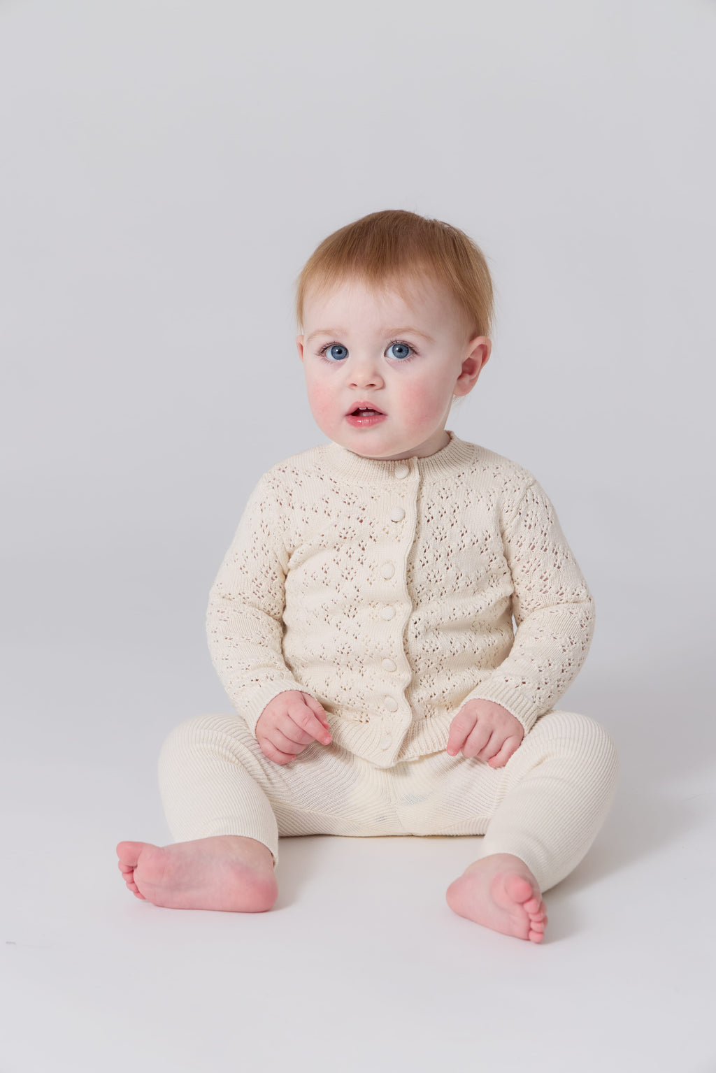 Lyla Pointelle Set - Oatmilk