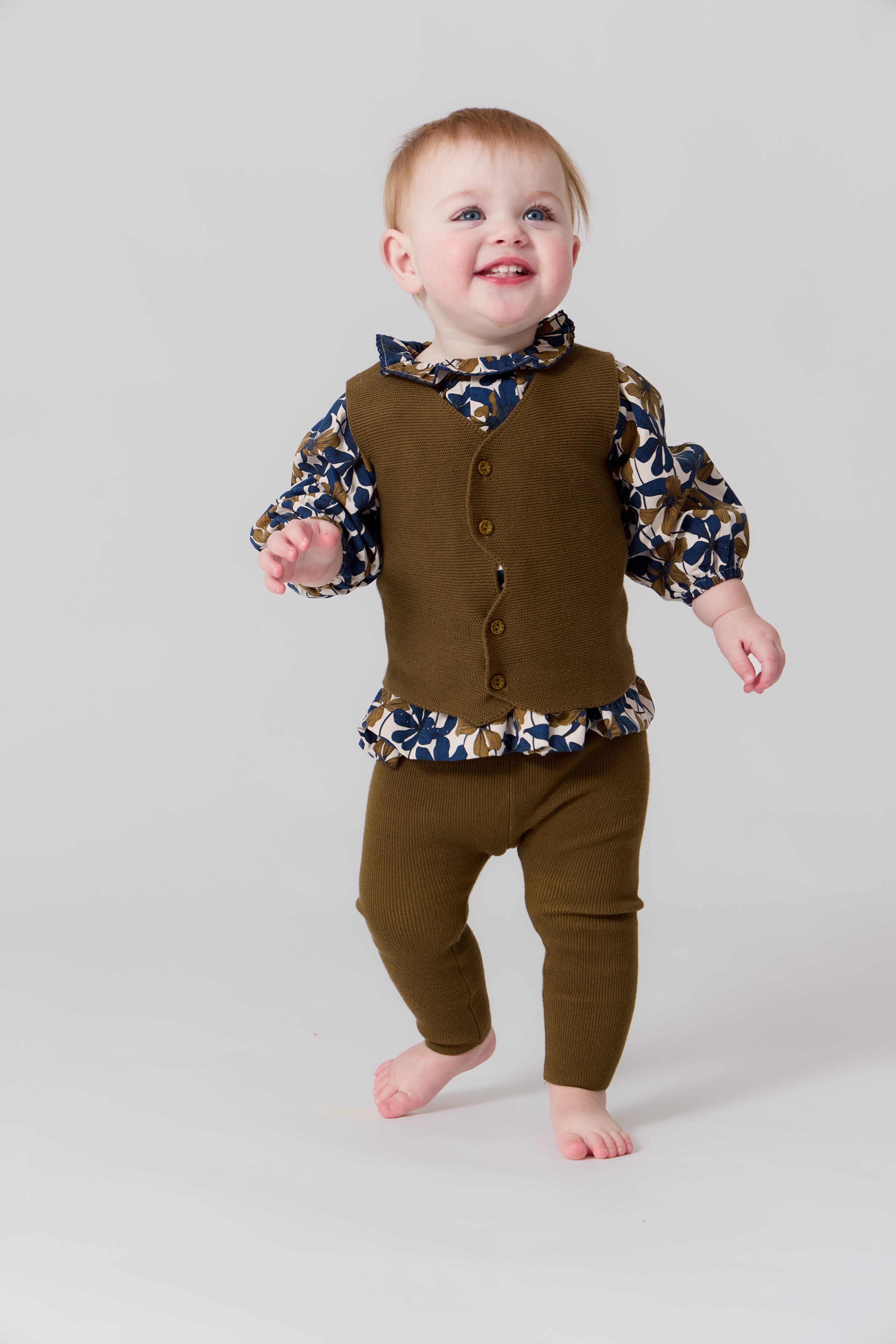Nola Floral Blouse - Mustard