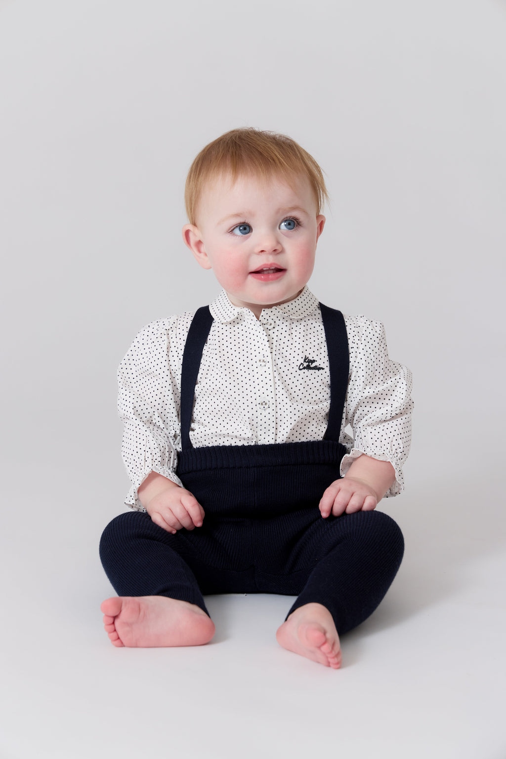 Leslie Knit Overall - Navy