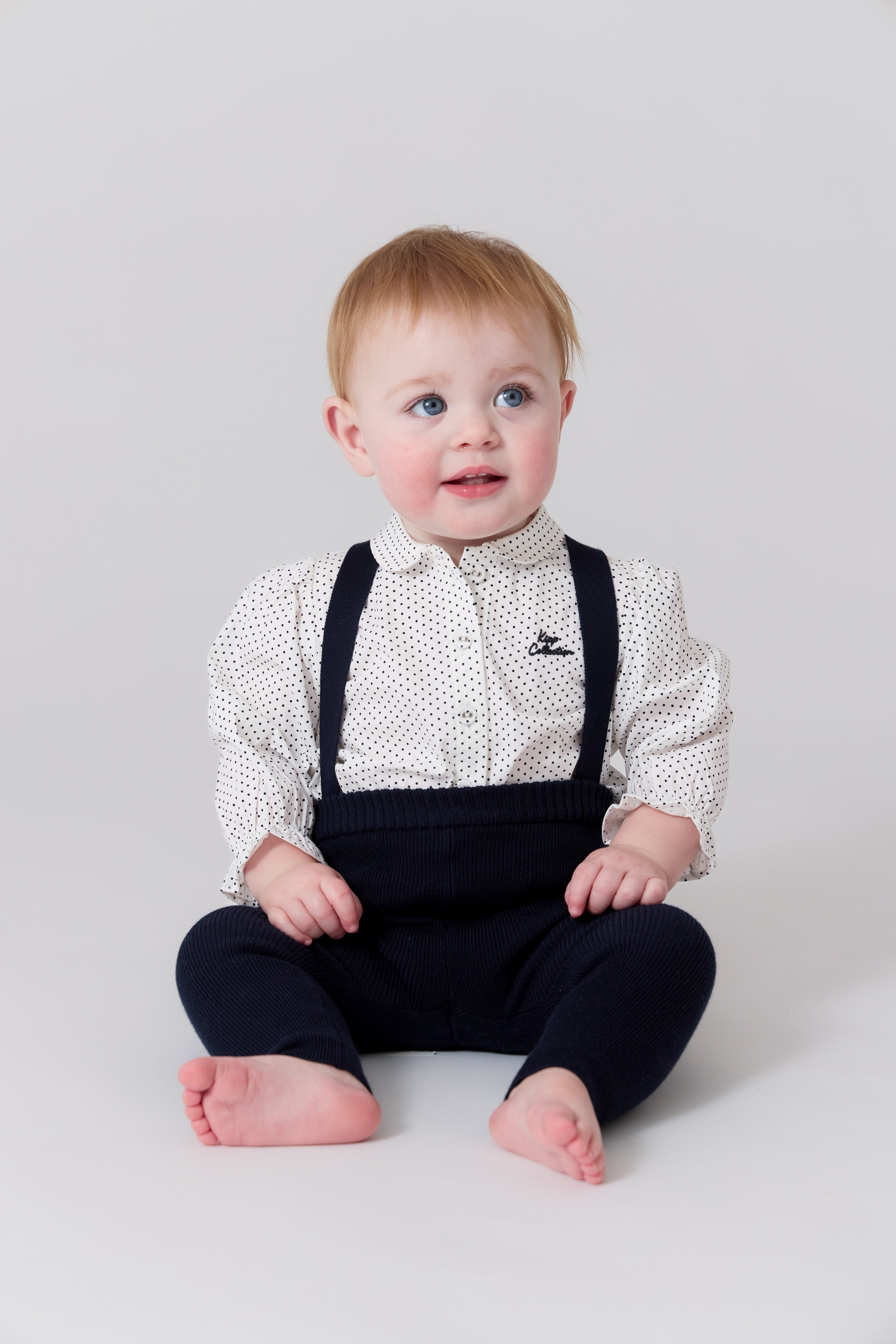 Leslie Knit Overall - Navy