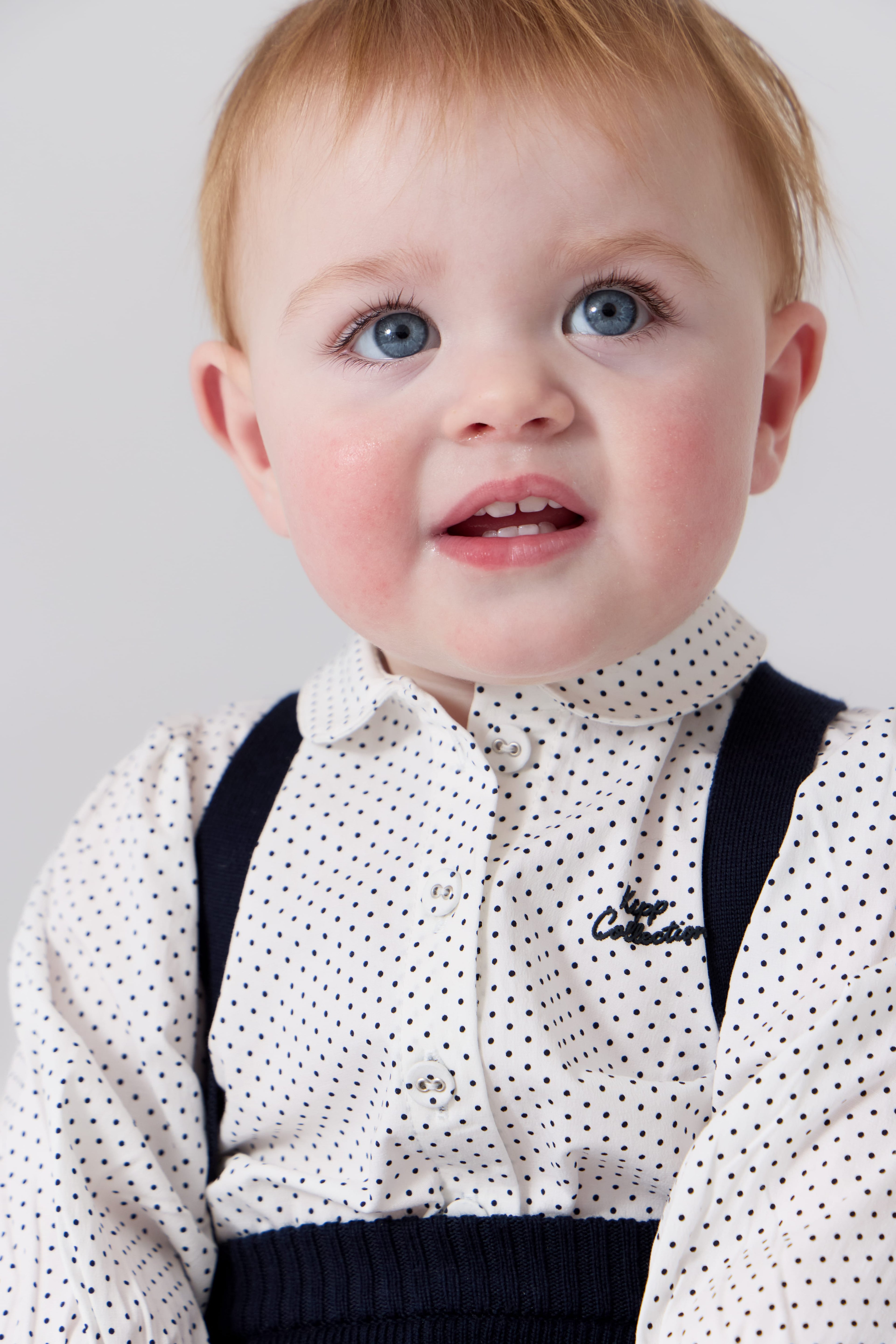 Sienna Dotted Blouse - Navy