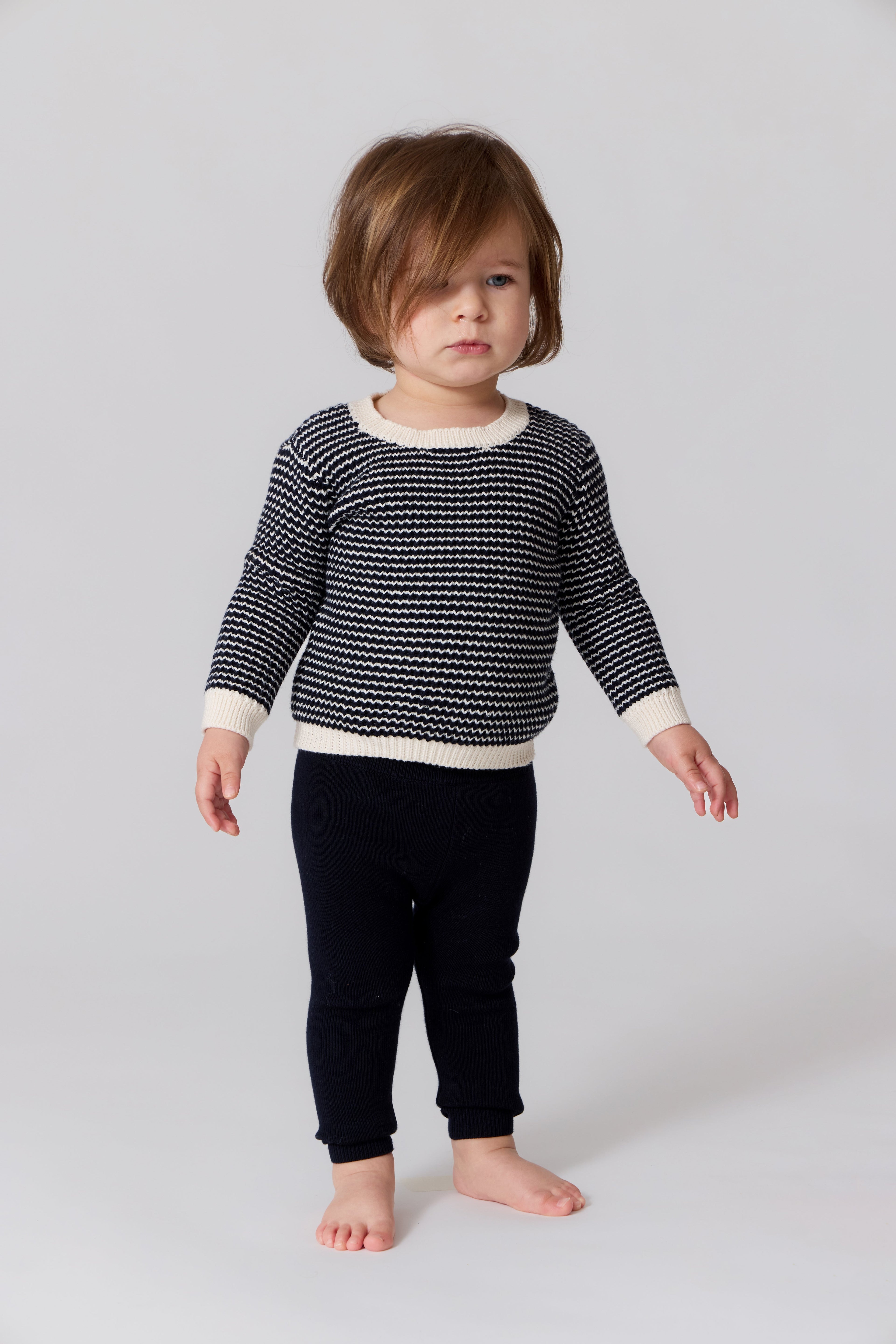 Kenny Textured Knit Set - Navy