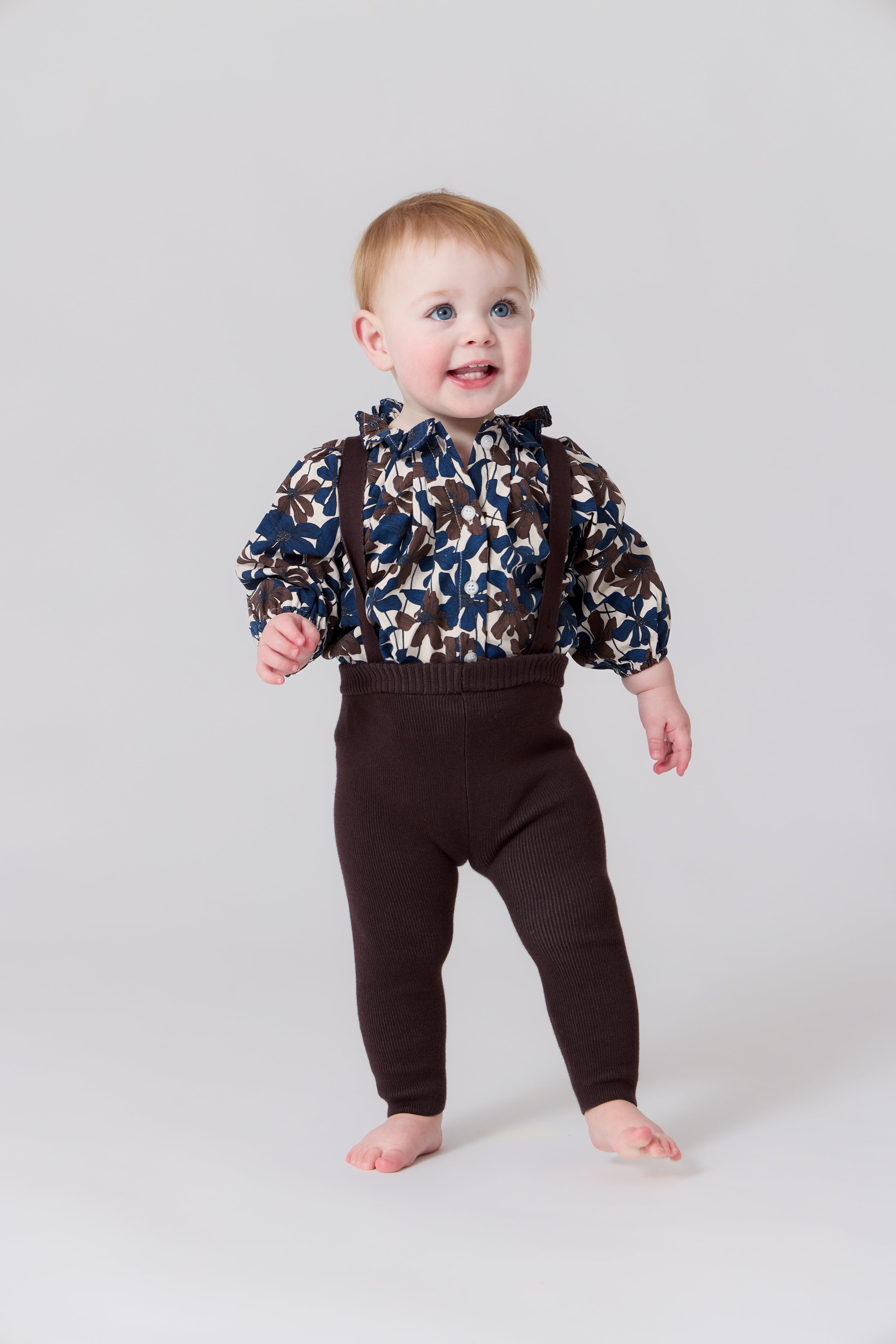 Leslie Knit Overall - Chocolate