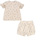 SALLY | Tulip Print Waffle Shorts Set (2)