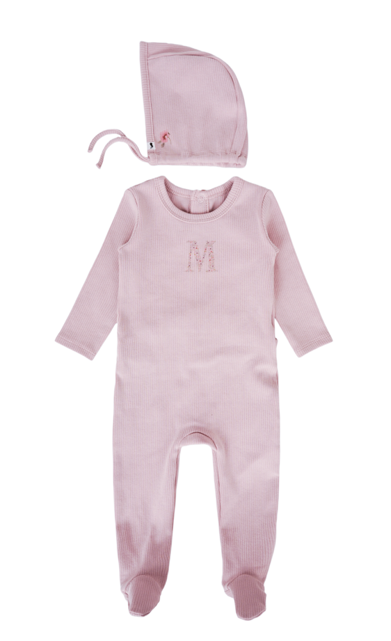 Embroidered M footie