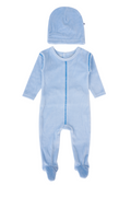 Outside stitch footie