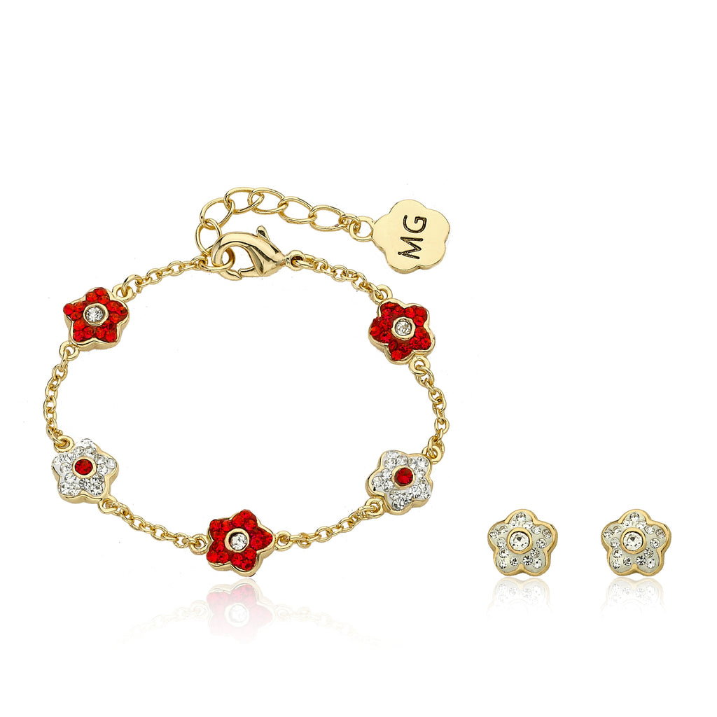 Crystal Flower Bracelet