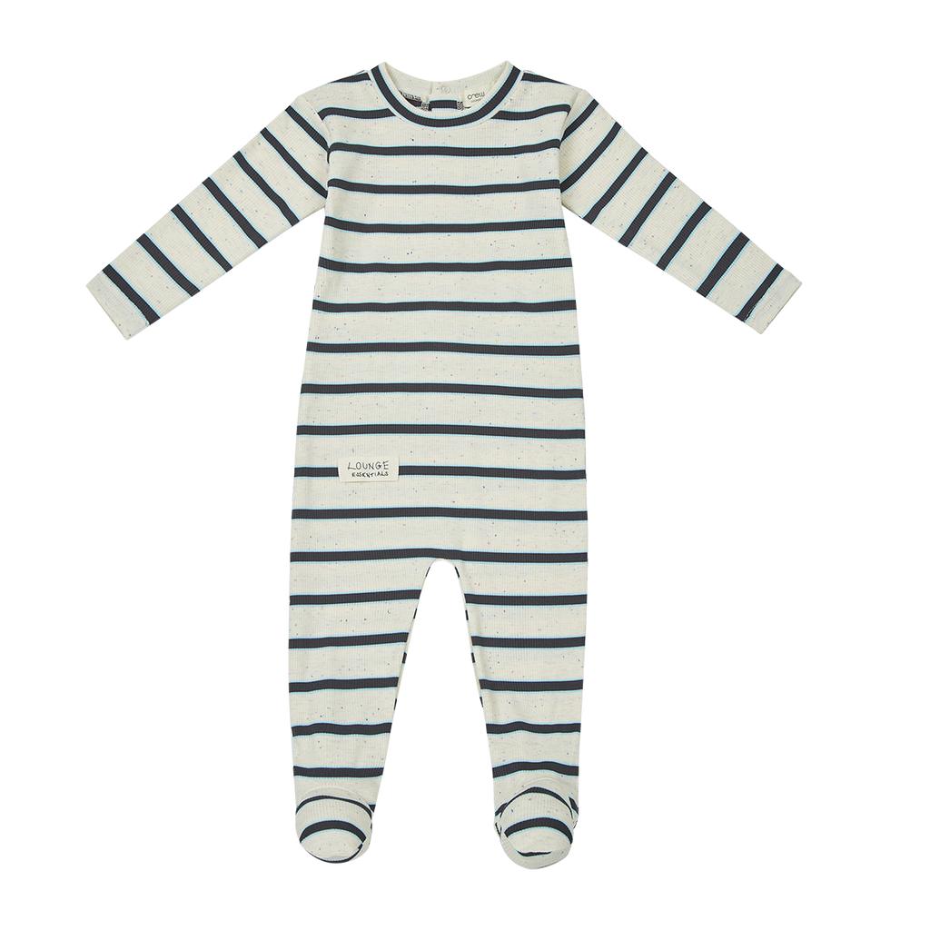 Lane Speckled Footie - Blue