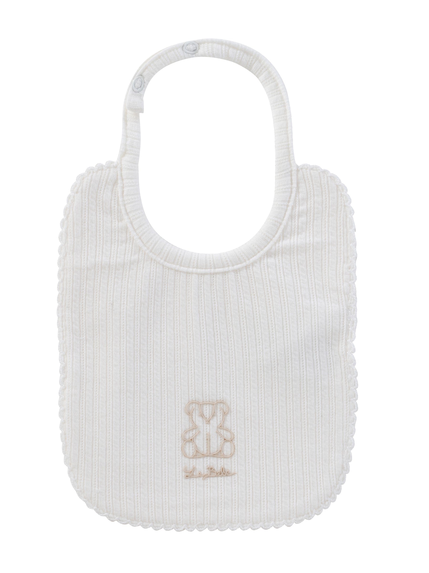 Teddy Bib - Stone
