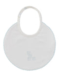 Baby Blocks Bib - White Blue