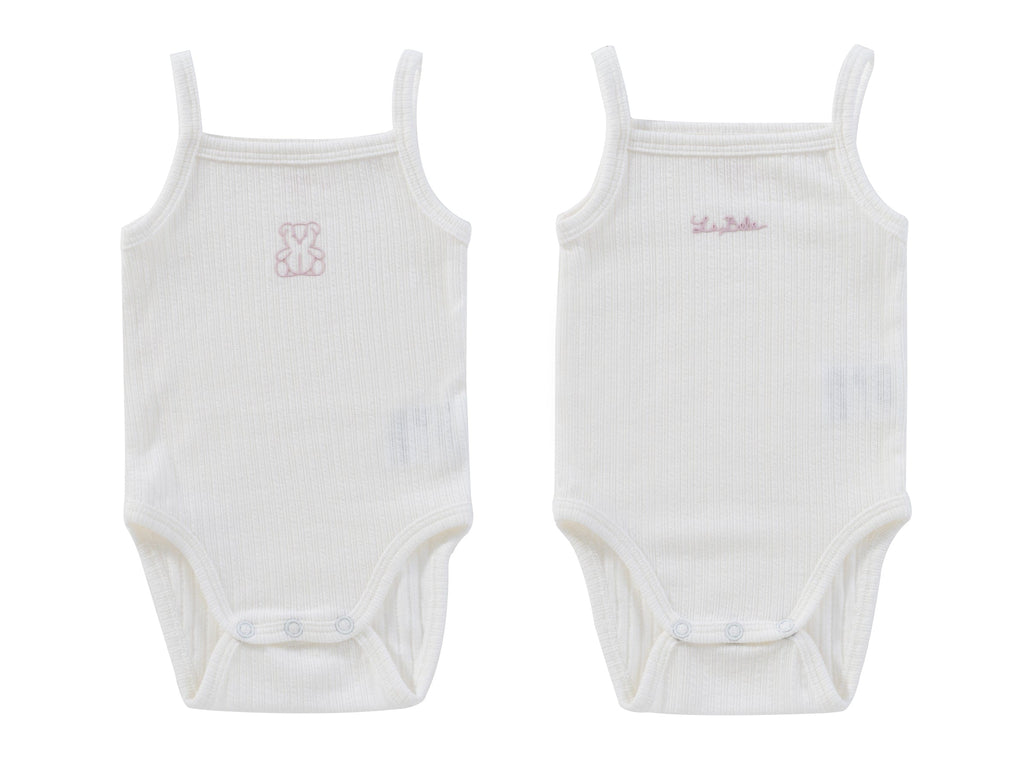 Teddy Au Pane Onesie Set of 2 - Pink