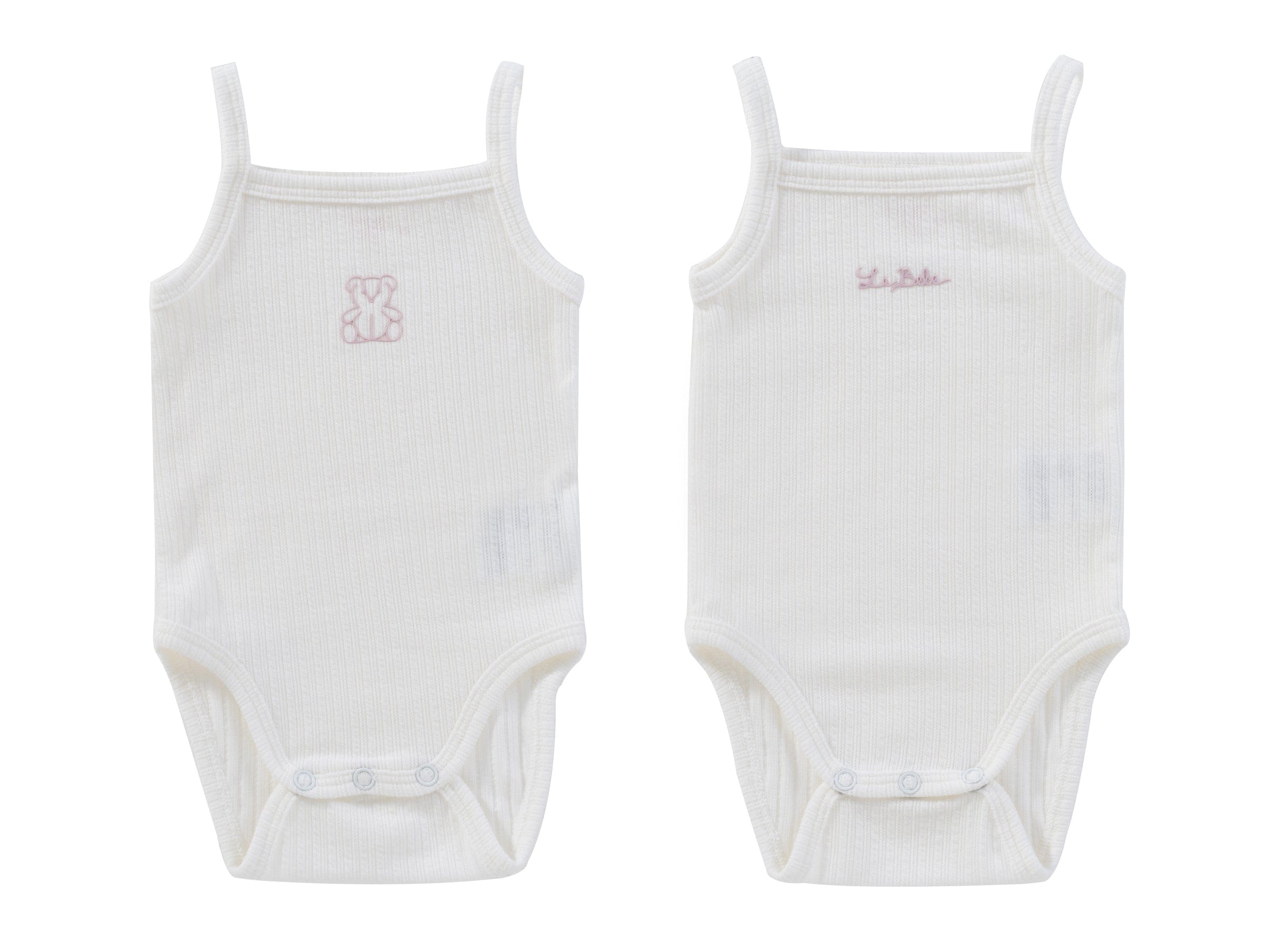 Teddy Au Pane Onesie Set of 2 - Pink