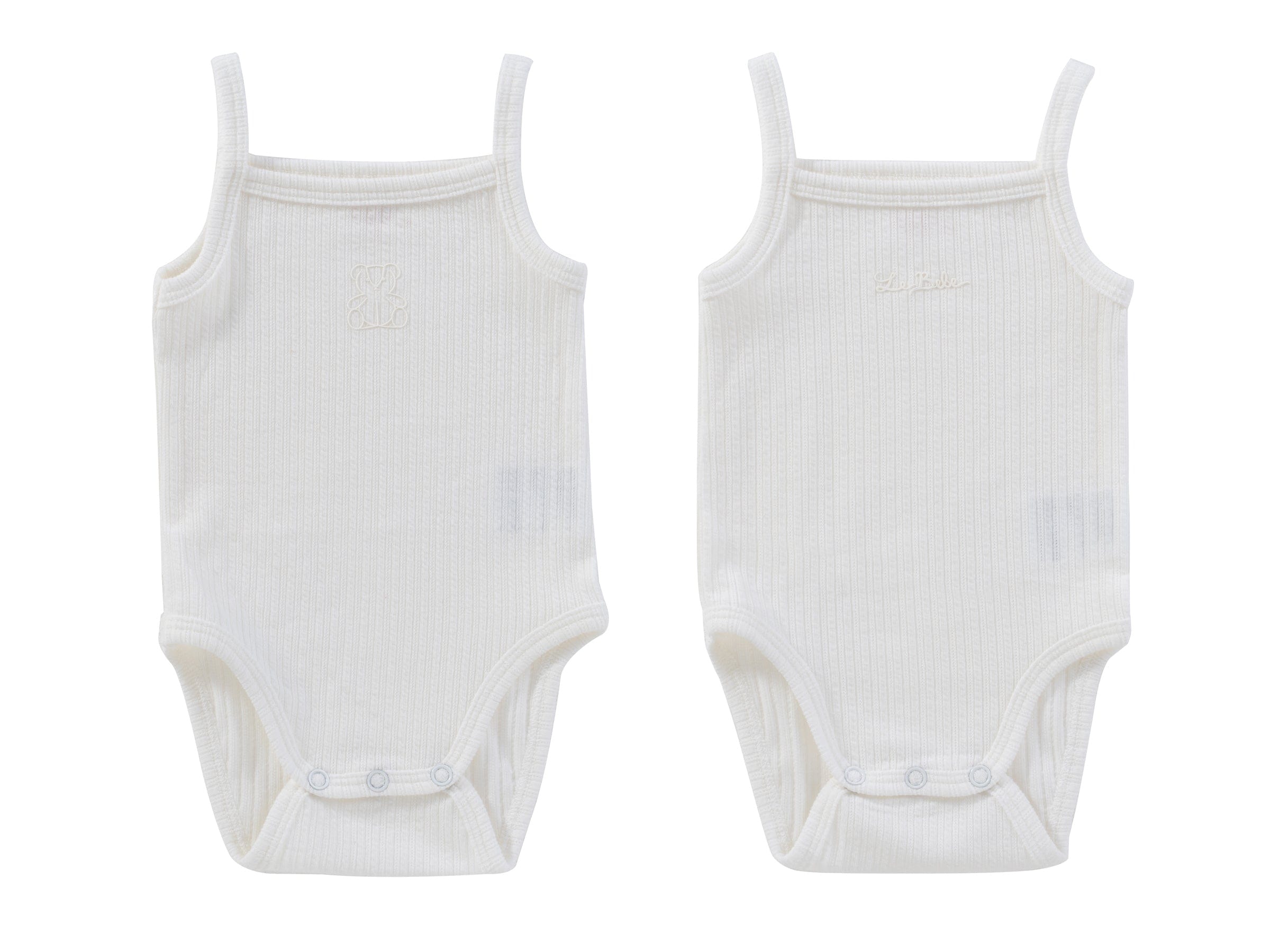 Teddy Au Pane Onesie Set of 2 - White