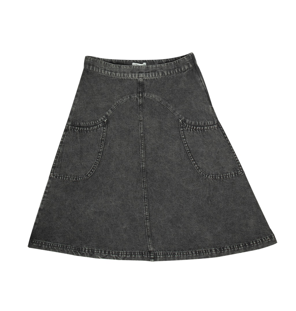 Monica Denim Skirt - Black