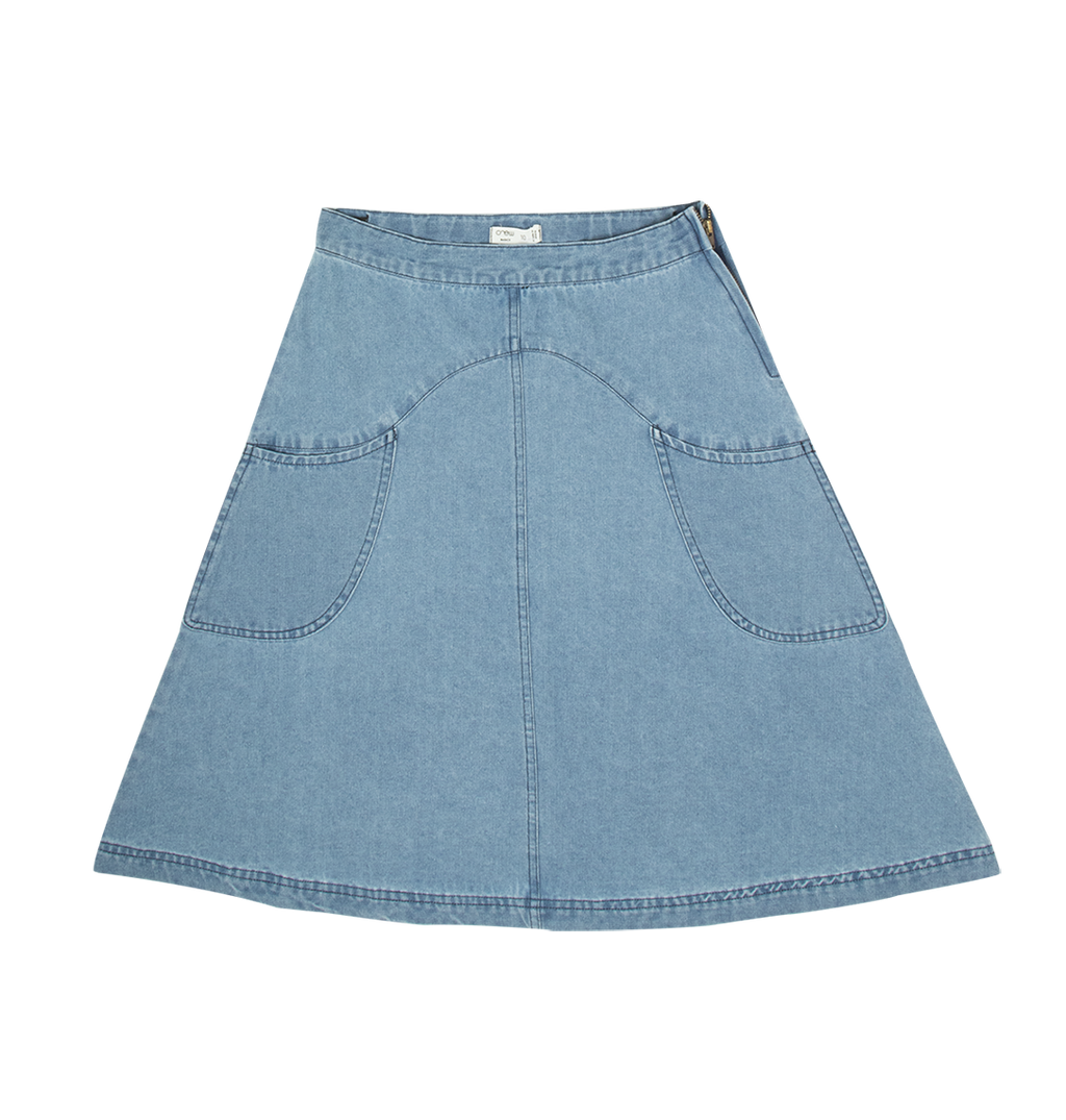 Monica Denim Skirt - Blue