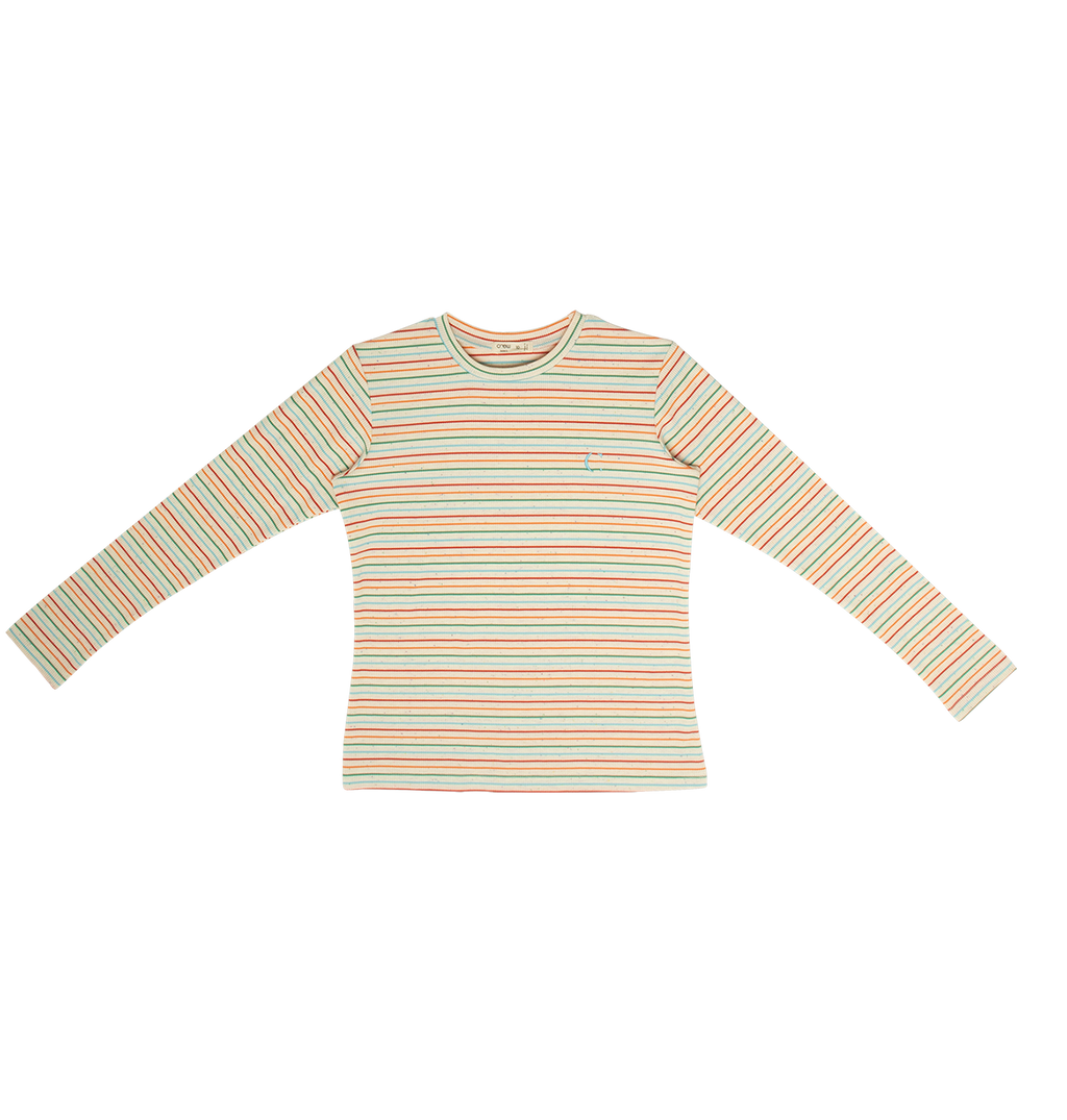 Leora Stripe Tee - Red