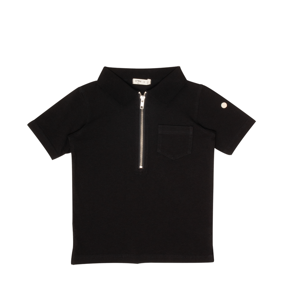 Benny Zipper Polo - Black