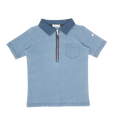 Benny Zipper Polo - Light Blue