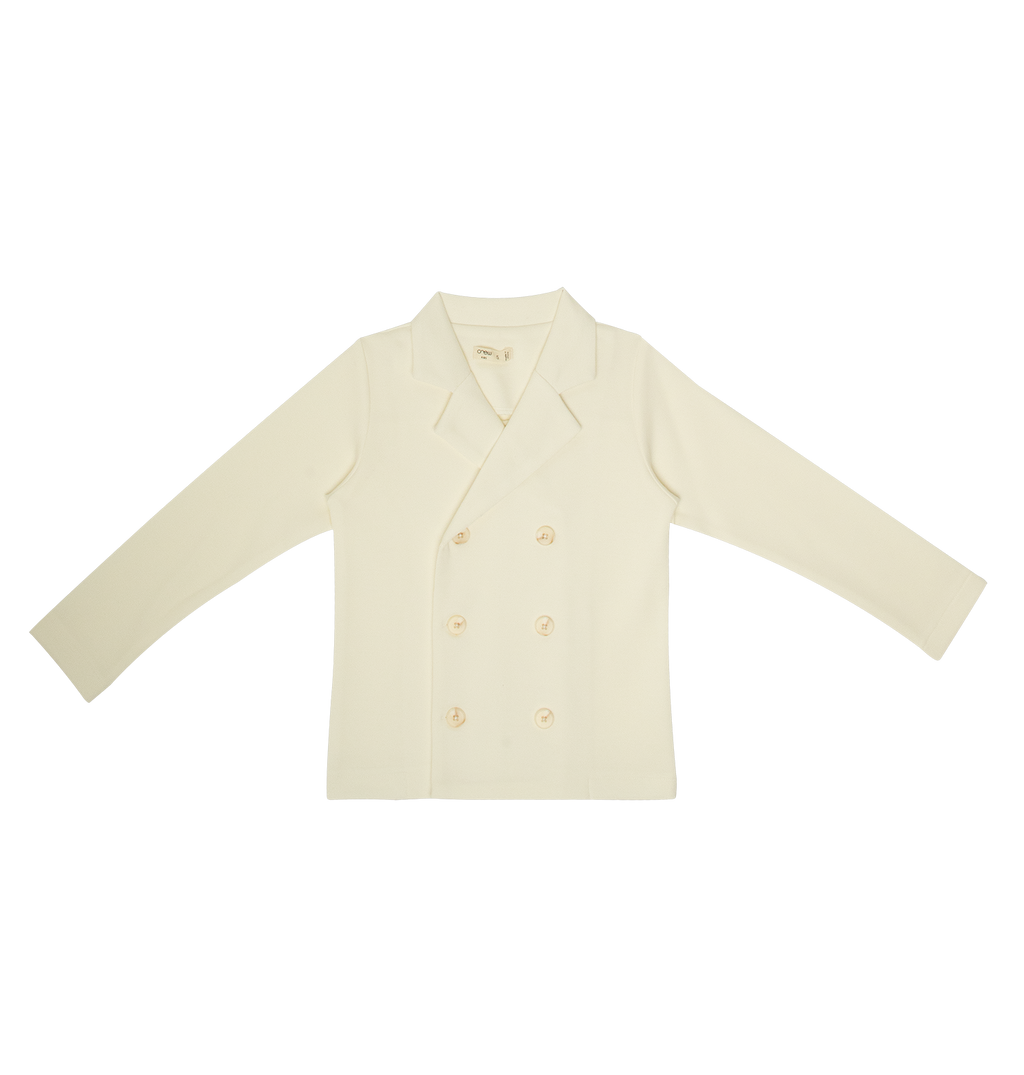 London Cotton Blazer - White
