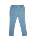 Pull-On Washed Jean Pants - Light Blue