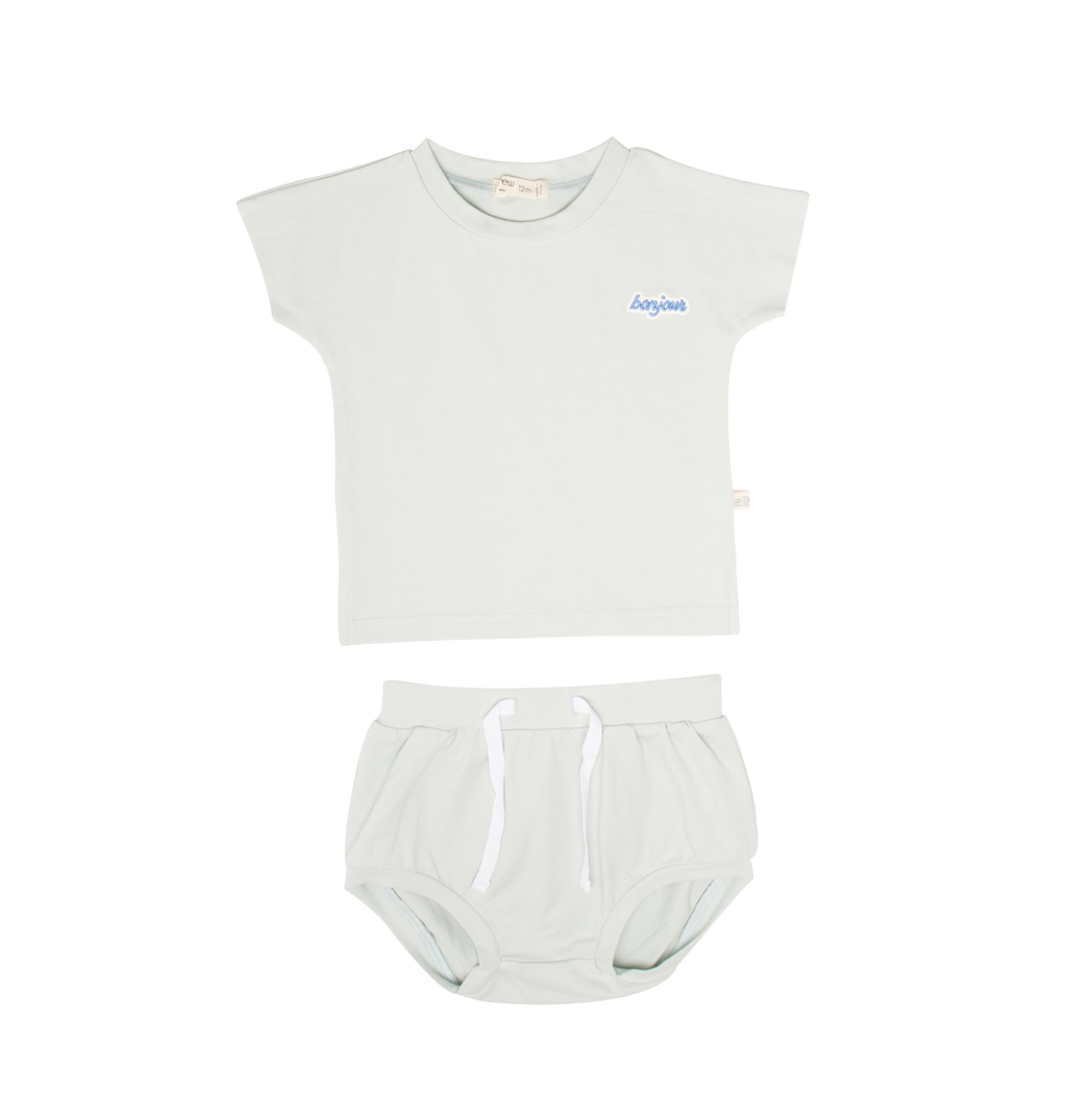 Mila Cotton Short Set - Mint